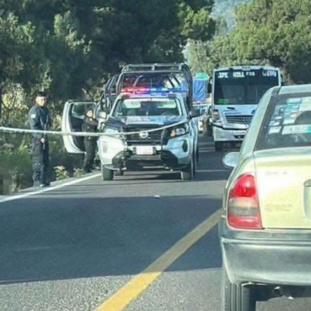 Carretera Acajete-Amozoc cerrada parcialmente.